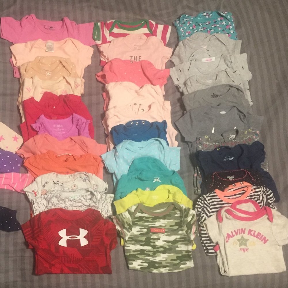 30 piece Mystery Baby Girl clothes size 0-3 month